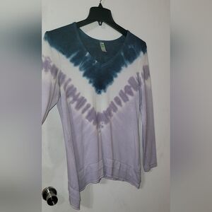 Tie-dye long sleeved shirt